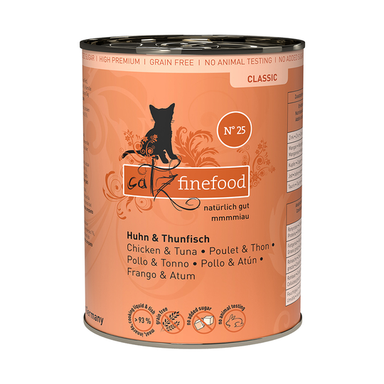catz finefood på burk 6 x 400 g - Kyckling & tonfisk