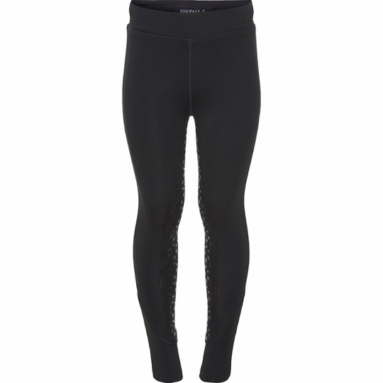 Equipage Dai - Silikonskodda Ridtights Junior - Svart (152)