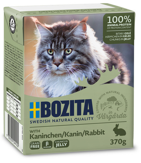 Bitar i Gelé Kanin för katt - 16 st x 370 g