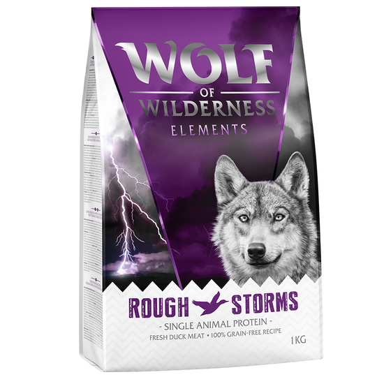 2 + 1 på köpet! 3 x 1 kg Wolf of Wilderness - Adult Elements Single Duck