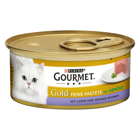 Ekonomipack: Gourmet Gold Fine Paté 48 x 85 g - Lamm & gröna bönor