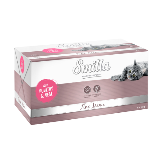 Smilla Fine Menu 8 x 100 g Fjäderfä & kalv