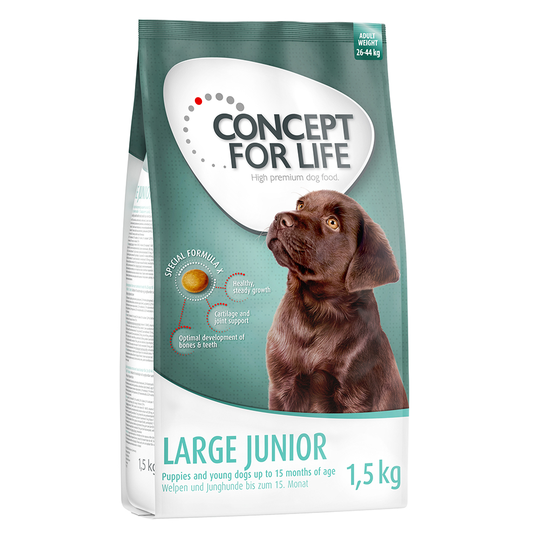 Concept for Life 1 / 1,5 kg till lågt prova-på-pris! - Large Junior 1,5 kg