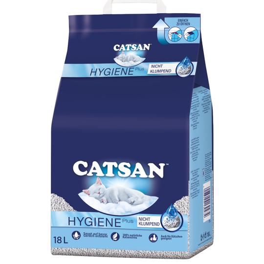 Catsan Hygiene plus kattsand 18 l
