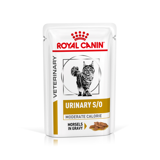 Royal Canin Veterinary Feline Urinary S/O Moderate Calorie 48 x 85 g (bitar i sås)