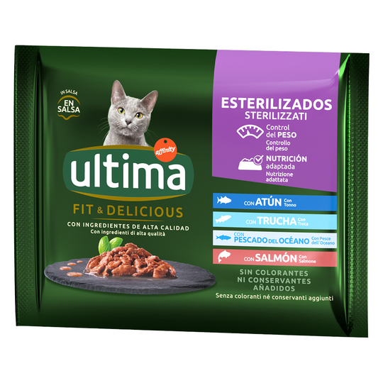 Ultima Cat Sterilized 48 x 85 g - Fiskurval