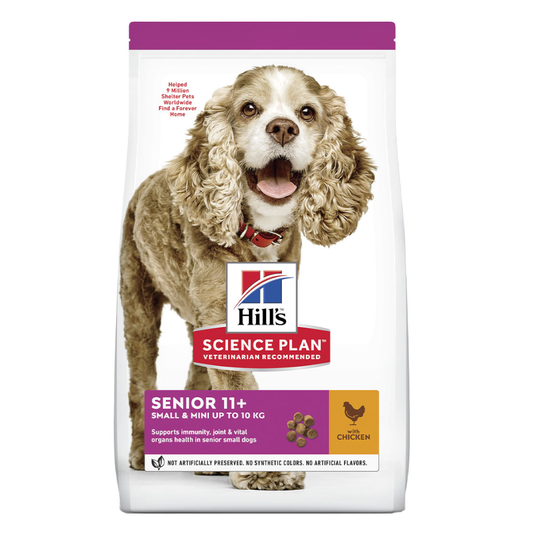 Hill's Science Plan Senior 11+ Small & Mini Chicken - Ekonomipack: 2 x 1,5 kg
