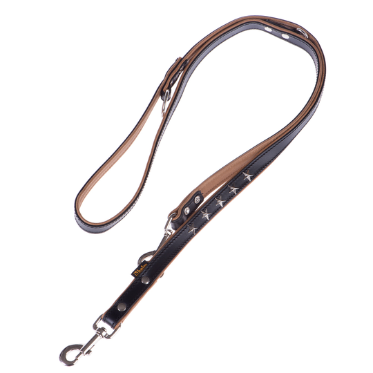 Heim Stars koppel + halsband i läder - Halsband storlek 60 + koppel 200 cm