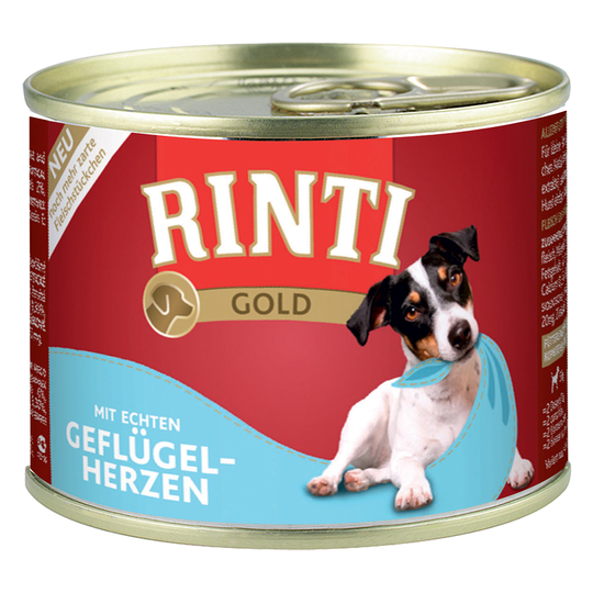 RINTI Gold 12 x 185 g - Fågelhjärtan