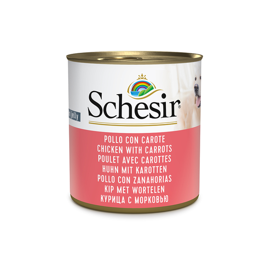 Schesir våtfoder 6 x 285 g - Kyckling & morötter