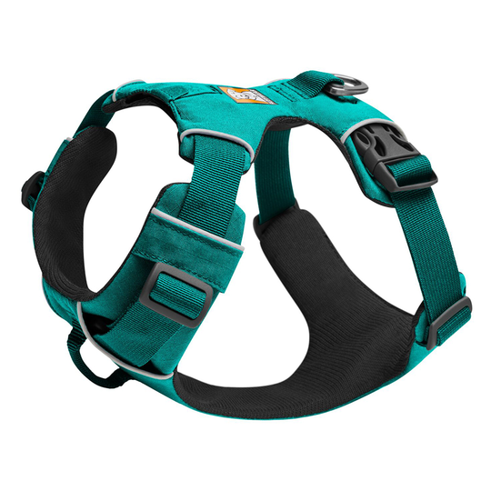Ruffwear Front Range Aurora Teal hundsele - Stl. M: 69 - 81 cm bröstomfång, B 29 mm