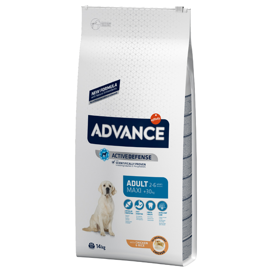 Ekonomipack: 2 x stora påsar Affinity Advance - Maxi Adult (14 kg)