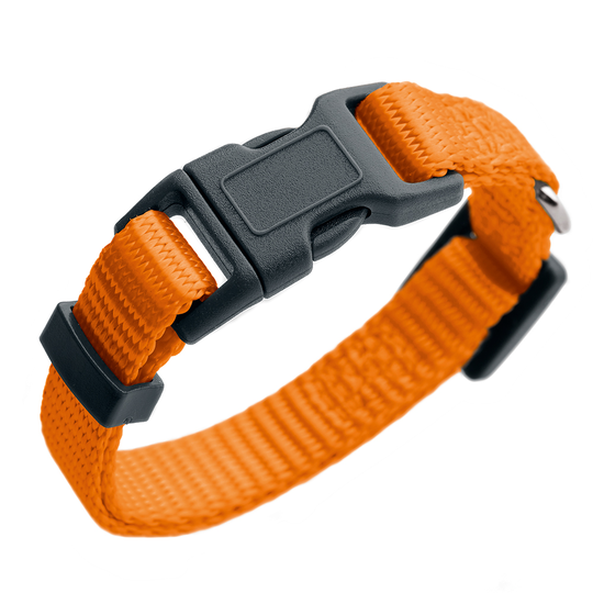 HUNTER London halsband, orange - Vario Basic stl. S: 24-36 cm halsomfång, B 10 mm