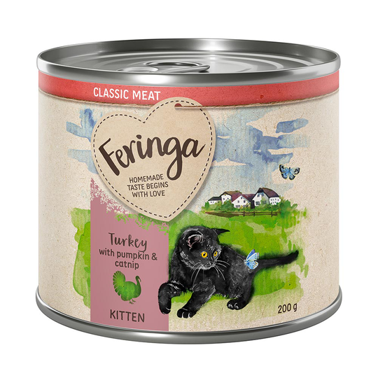 Feringa Kitten Classic Meat 6 x 200 g - Kalkon