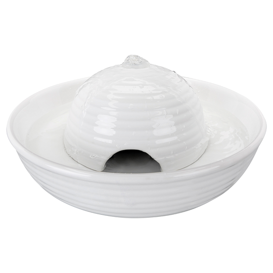 Trixie Vital Flow vattenfontän av keramik Vital Flow Mini vattenfontän 800 ml, vit