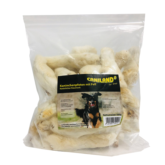 Caniland kanintassar med päls - 500 g