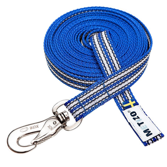 Nosework Koppel Utan Handtag - Blå / 4 m x 15 mm