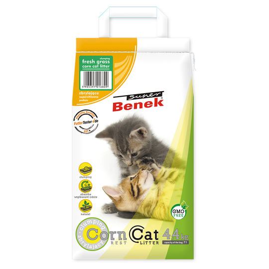 Provpack: 7 l Super Benek kattsand - Corn Cat Fresh Meadow
