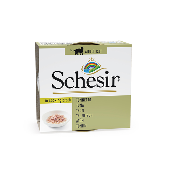 Ekonomipack: Schesir i buljong burk 48 x 70 g - Tonfisk
