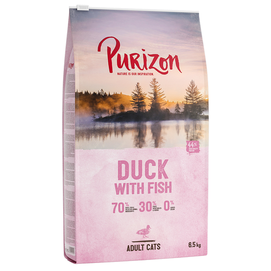 100 kr rabatt! Purizon 2 x 6,5 kg - Adult Duck & Fish