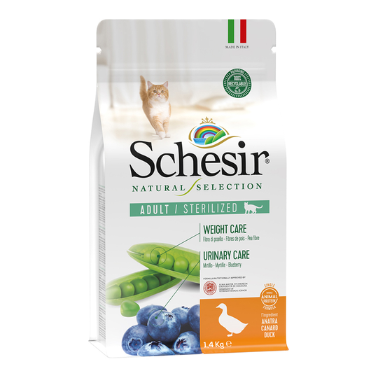 Schesir Natural Selection Adult Sterilized med anka - 1,4 kg
