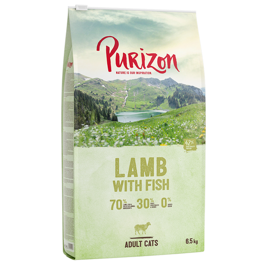 100 kr rabatt! Purizon 2 x 6,5 kg - Adult Lamb & Fisch