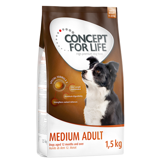 Concept for Life 1 / 1,5 kg till lågt prova-på-pris! - Medium Adult 1,5 kg