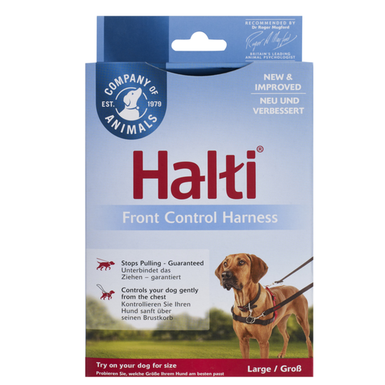 Halti Front Control träningssele - Stl. L: bröstomfång 80 - 120 cm