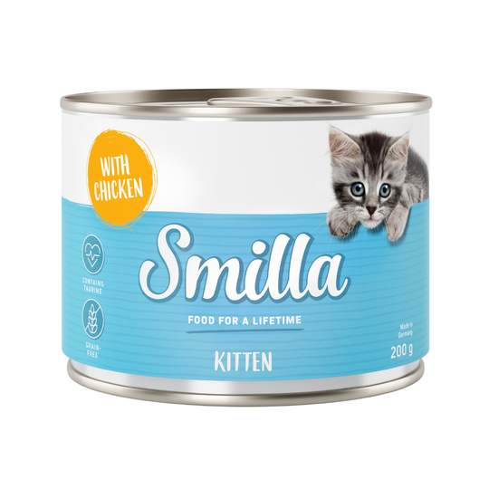 Smilla Kitten 6 x 200 g - Kyckling