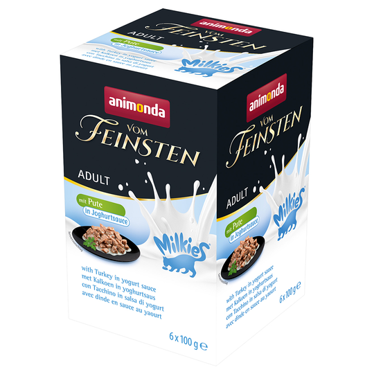 Animonda Vom Feinsten Adult Milkies in Sauce 6 x 100 g - Kalkon i yoghurtsås