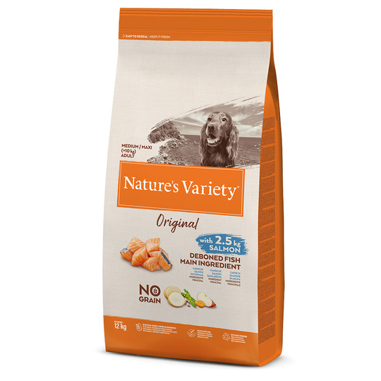 Nature's Variety Original No Grain Medium Adult Salmon - 12 kg