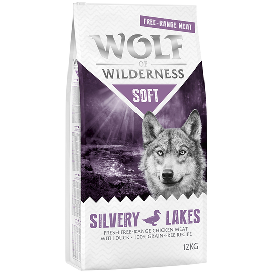 Wolf of Wilderness Soft Silvery Lakes - Free Range - Chicken & Duck - 5 x 1 kg