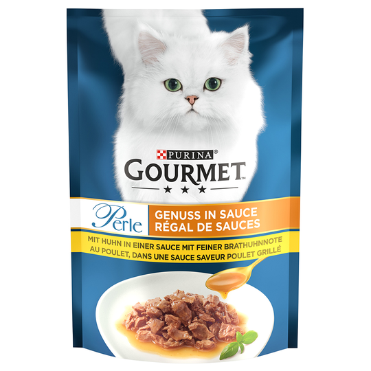 Ekonomipack: Gourmet Perle Pleasure in Sauce 52 x 85 g - Kyckling