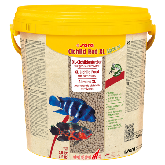 sera Cichlid Red XL Nature granulatfoder - 10 liter
