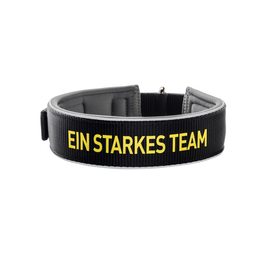 HUNTER Neopren Reflect BVB halsband - Stl. 60/L: 49 - 56 cm halsomfång, B 45 mm