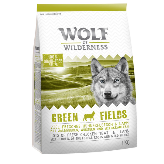 Wolf of Wilderness Green Fields - Lamb - 1 kg