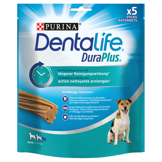 Purina Dentalife DuraPlus för små hundar - 5 x 170 g