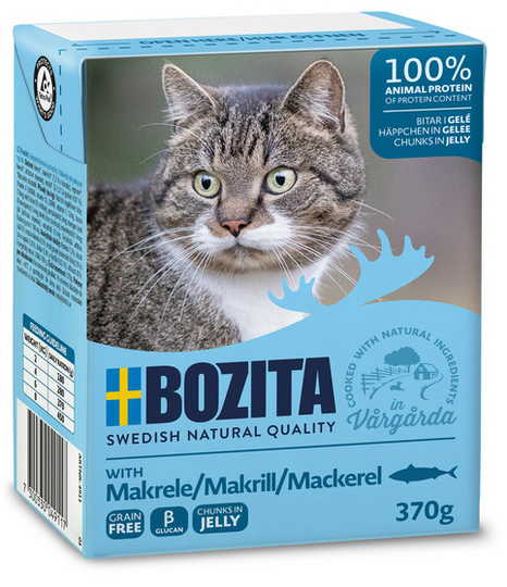 Bitar i Gelé Makrill för katt - 6 st x 370 g