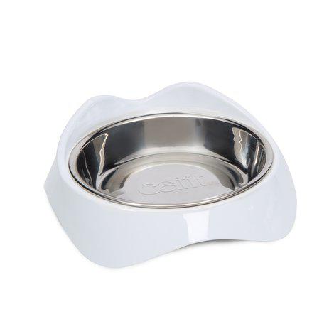 Catit Pixi Skål - Rostfri/vit