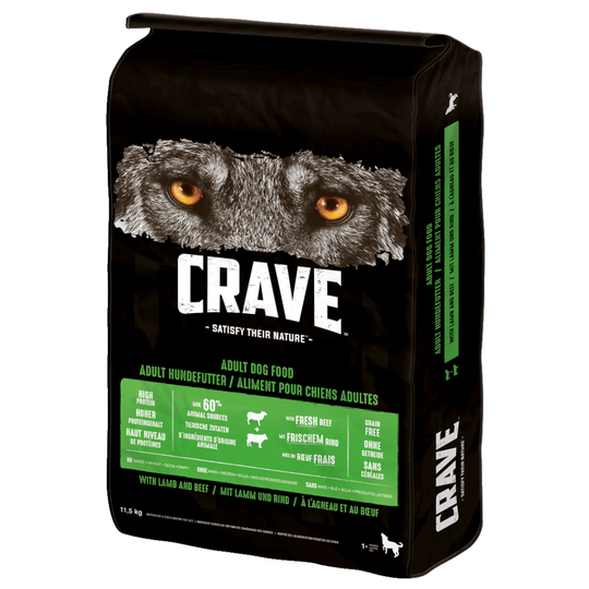 25 % rabatt! Crave Adult torrfoder för hund - Lamb & Beef (11,5 kg)