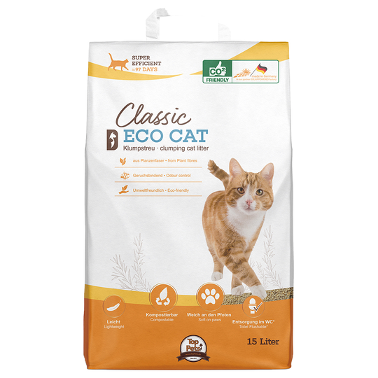 Classic Eco Cat klumpbildande strö - 2 x 15 L