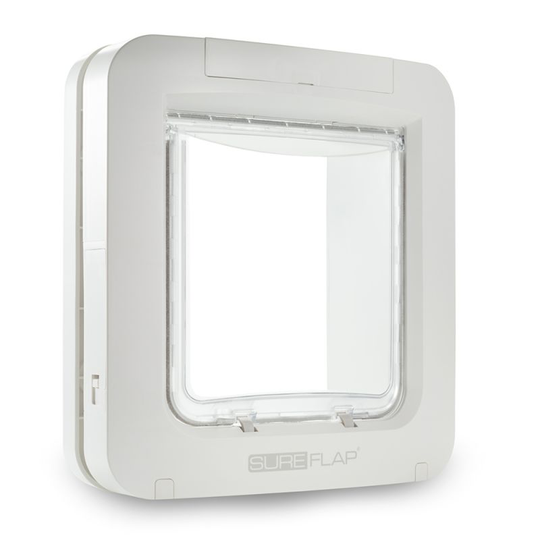 Sureflap Kattlucka XL med microchip - Vit