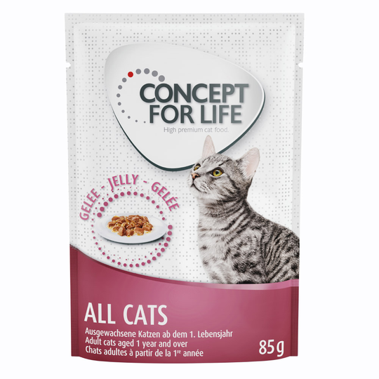Concept for Life All Cats - förbättrad formel! - Som tillskott: 12 x 85 g Concept for Life All Cats - i gelé