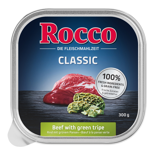 Ekonomipack: Rocco Classic portionsform 27 x 300 g - Nötkött med grön våm