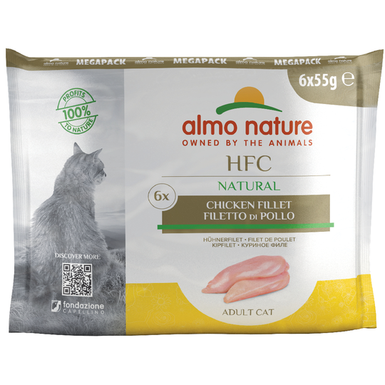 Ekonomipack: Almo Nature HFC Natural Pouch 24 x 55 g - Kycklingfilé