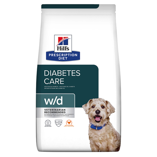 Hill's Prescription Diet w/d Diabetes Care Chicken hundfoder - Ekonomipack: 2 x 10 kg