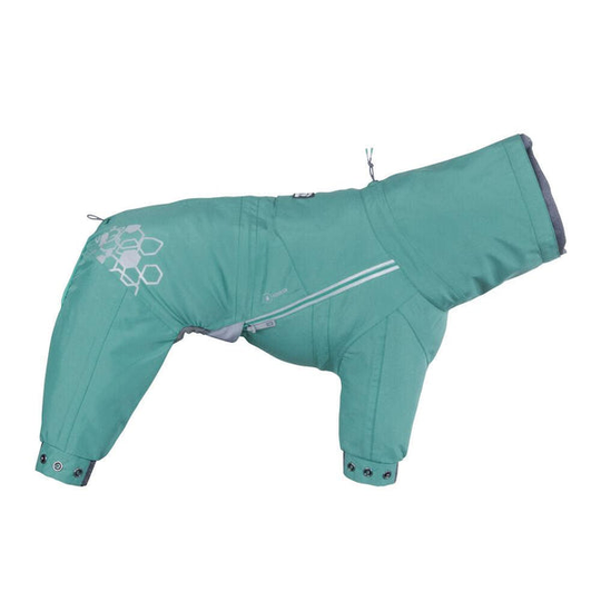 Hurtta Mudventure ECO Regnoverall - Peacock (40M)