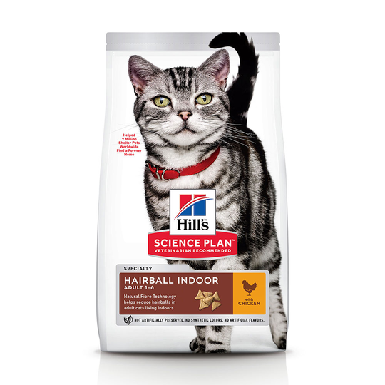 7 kg / 10 kg / 15 kg Hill's Science Plan till extra pris! - Adult Hairball & Indoor Chicken (10 kg)