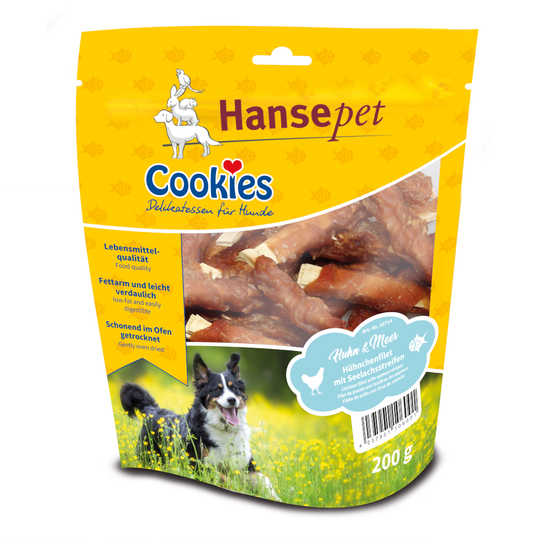 Cookie's Delikatess fiskvariationer 200 g - Sejpinnar med kycklingfilé, 3 x 200 g