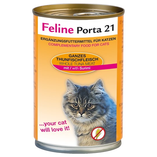 Ekonomipack: Porta 21, 24 x 400 g - Tonfisk med surimi - spannmålsfritt